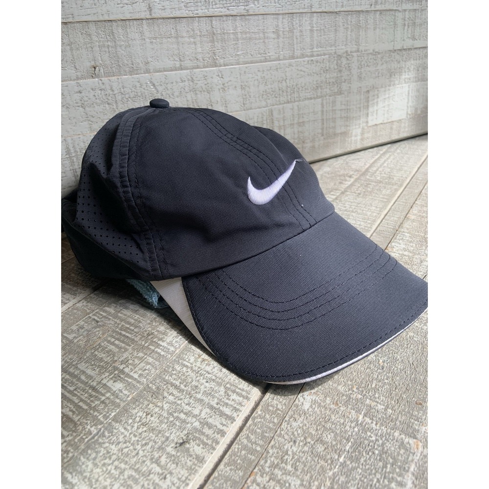 Nike Golf Hat Cap adjustable One Size Black Vr Nike One Breathable Golfing